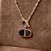 CHAINE VERSO BLACK CERAMIC NECKLACE