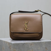 YSL 25S NIKI BABY 22 IN BROWN CALFSKIN GOLD HARDWRE
