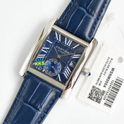 TANK MC SECOND TIME STEEL CASE LEATHER