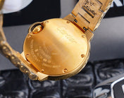 BALLON BLEU 33MM GOLD GREEN DIAL DIAMOND NUMERALS