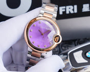 BALLON BLEU 33MM ROSE GOLD PURPLE DIAL
