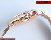 BALLON BLEU 33MM ROSE GOLD DIAMOND BEZEL