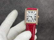 TANK LOUIS DE CARTIER QUARTZ GOLD CASE DIAMOND BEZEL