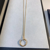 JUSTE NECKLACE 2.2MM PINK GOLD DIAMONDS