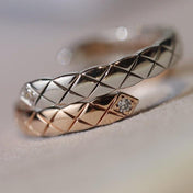 CRUSH TOI ET MOI RING SILVER PINK GOLD