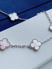 VINTAGE MOP NECKLACE 10 MOTIFS SILVER