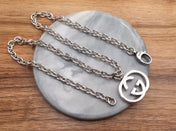 GG PEDANT SILVER NECKLACE