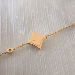 COLOR STAR PINK GOLD DIAMOND BRACELET