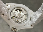 J12 Automatic White Ceramic Black Numerals White Dial