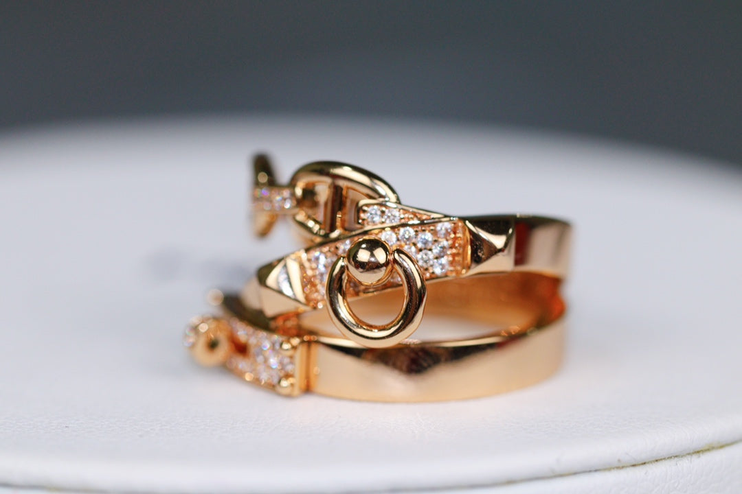 ALCHIEME PINK GOLD DIAMOND RING