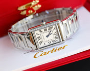 TANK MUST SMALL STEEL DIAMOND BEZEL WHITE DIAL