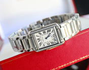 TANK MUST SMALL STEEL DIAMOND BEZEL WHITE DIAL