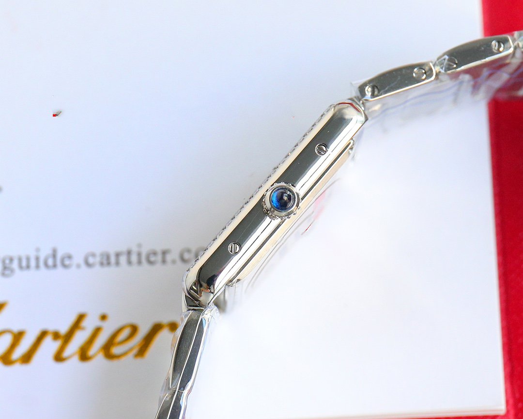 TANK MUST SMALL STEEL DIAMOND BEZEL WHITE DIAL