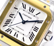 SANTOS LADY 35.1MM AUTOMATIC GOLD STEEL