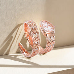 SERPENTI SPIGA 35 PINK GOLD WHITE DIAL