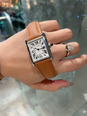 TANK MUST STEEL BROWN EPSOM LEATHER