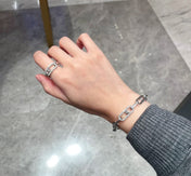 MOVE LINK DIAMOND PAVED RING