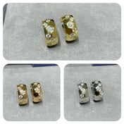 BEE LOVE DIAMOND HOOP EARRINGS