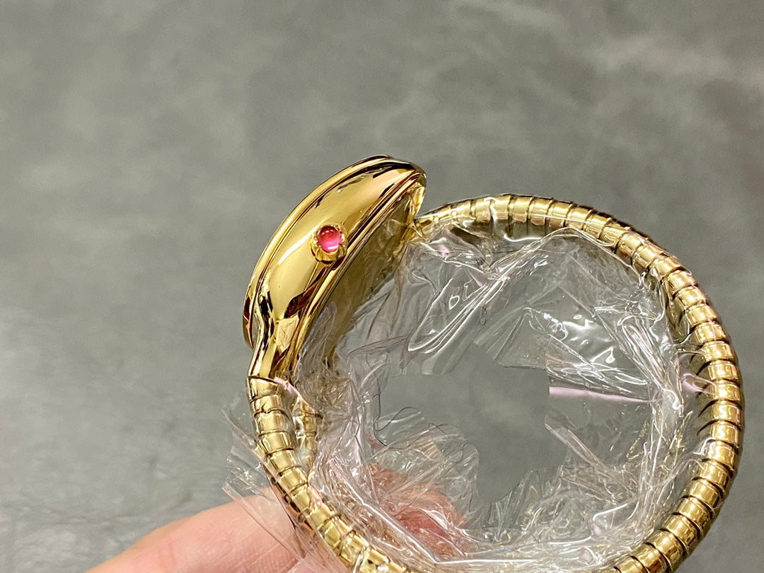 SERPENTI SPIGA GOLD WHITE DIAL