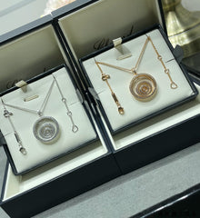 HAPPY SPIRIT DIAMOND PAVED NECKLACE