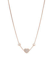 HAPPY HEART NECKLACE 3 MOTIFS DIAMOND