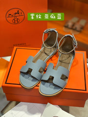 SANTORINI SANDAL SAPPHIRE CALFSKIN