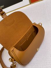 MINI BOBBY EAST-WEST 20 BAG IN CHOCOLATE BROWN CALFSKIN