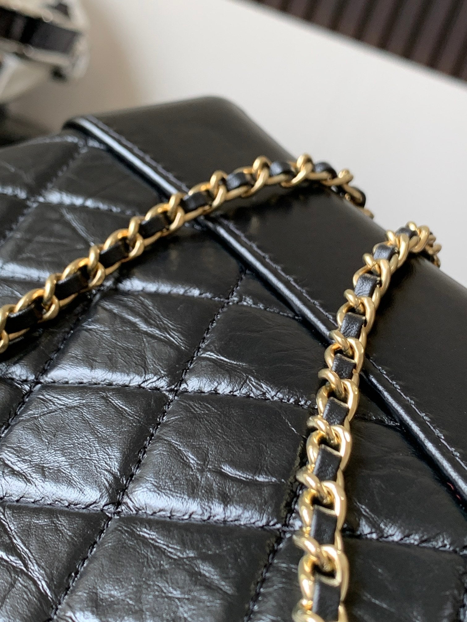 CHANEL 25S GRABRIELLE BACKPACK 24 CM IN BLACK LAMBSKIN