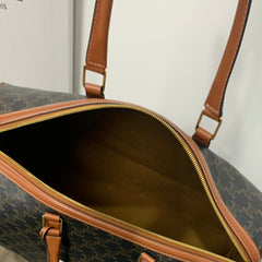 TRAVEL BAG 50 IN BLACK TRIOMPHE CANVAS WITH CELINE PRINT