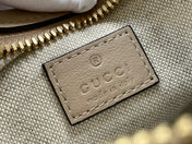 GG ATTACHE 23 SMALL SHOULDER BAG BEIGE CALFSKIN