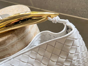 SARDINE 33 WITH CHAIN IN WHITE LAMBSKIN