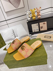 GG EXCLUSIVE SLIDE SANDAL AMBER SEDGE