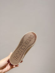 BALENCIAGA 25S SPORT CLOGS IN CREAM WHITE CANVAS