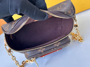 LV 25S MINI BUMBAG 17 IN BROWN MONOGRAM CALFSKIN GOLD HARDWARE