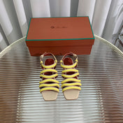 LP SPRIGHTLY CHARMS SANDAL LEMON CALFSKIN
