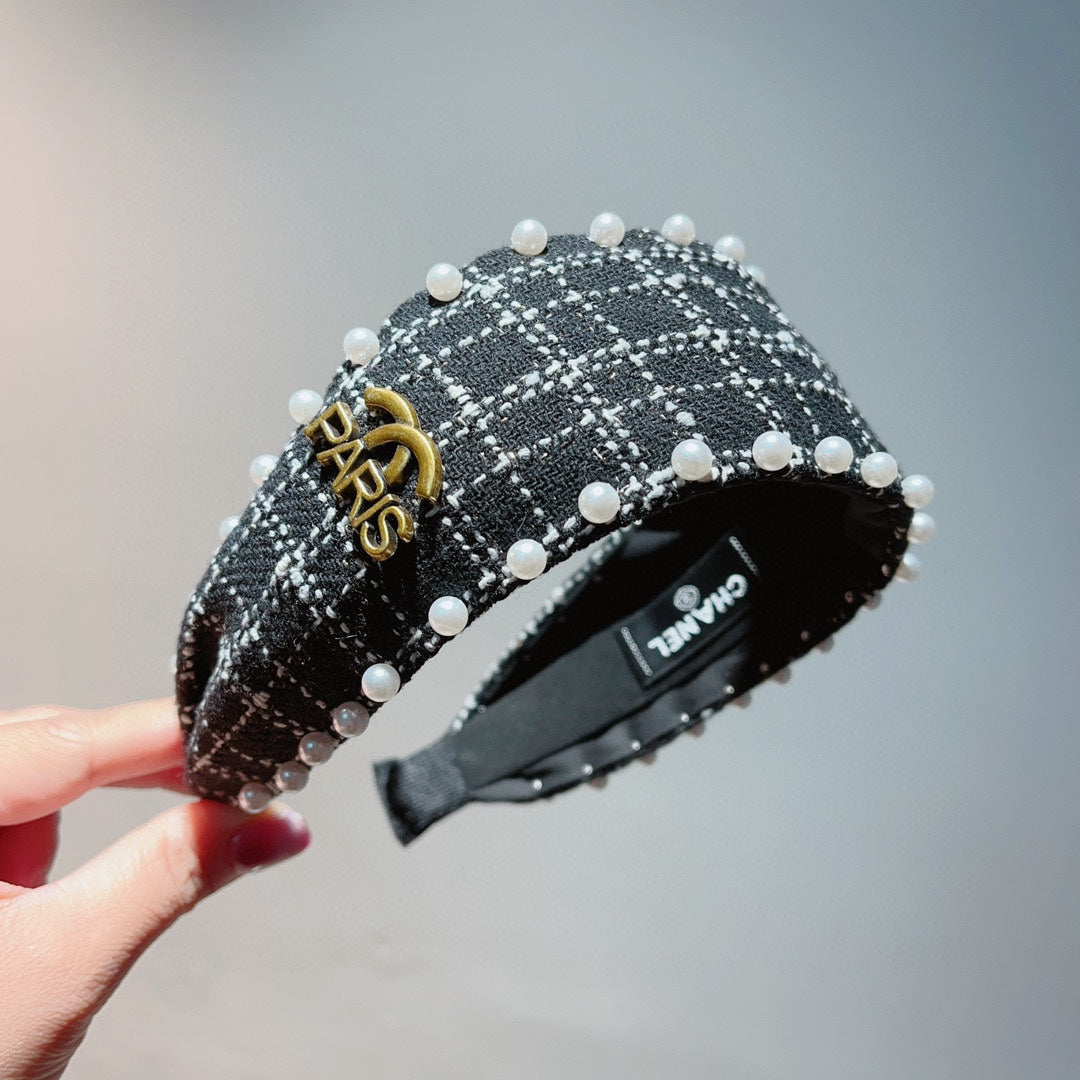 BLACK TWEED HAIRBAND 875865