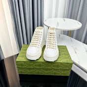 GG HIGH TOP SNEAKER FLATFORM PASTEL BLUE CANVAS