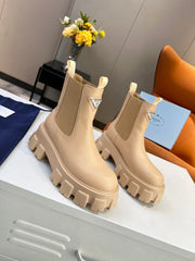 PRA MONOLITH BRUSHED BOOTIES 55 TUSCAN CALFSKIN