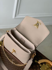OXFORD 22 IN BEIGE LAMBSKIN GOLD HARDWARE