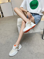 GIGA SNEAKER CARAMEL MIX LIGHT GRAY CALFSKIN