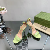 GG 105 HIGH HEEL SANDAL LIME LAMBSKIN