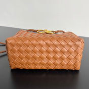 MEDIUM ANDIAMO 25 IN BURNT ORANGE LAMBSKIN