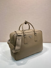 BRIEFCASE 40 IN DRIED MOSS GRAINED CALFSKIN