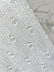 CC White Knitted Fabric Vest