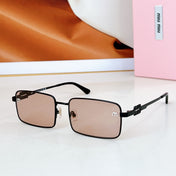 LOGO SQUARE SUNGLASSES SMU808 IN METAL