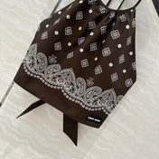 MIUMIU EARTH BROWN STRAPPY BACK TOP