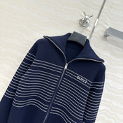 GUCCI ZIP-UP KNITTED JACKET STYLE 144