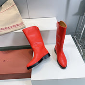 LP 25S LUPO BOOT IN VERMILION CALFSKIN