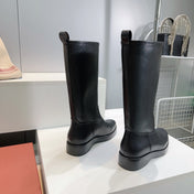 LP 25S JOHN BOOT IN BLACK CALFSKIN