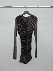 YSL 25S LEOPARD PRINT DRESS STYLE 44